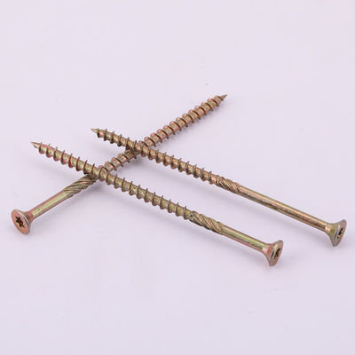 Kualitas  Yellow Zinc Torx Drive Chipboard Screw Double Countersunk Head Chipboard Screw pabrik