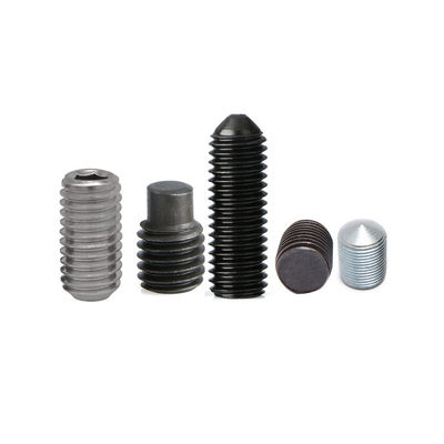 Kualitas  Custom Flat Point Hollow Hexagon Set Screws SS304 Hex Socket Allen Nose Grub Screw Set pabrik