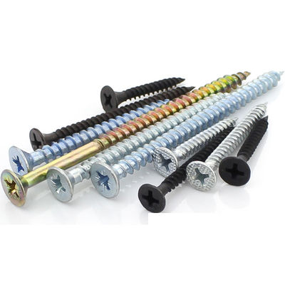 Kualitas  Flat Bugle Head Drywall Screws Fine Coarse Thread Self Drilling Wood Screw DIN 18182 pabrik