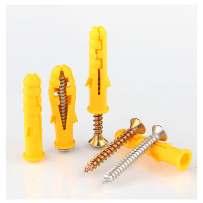 Kualitas  Plastic Drywall Wall Anchors Nylon Wall Plug Anchor With Self Tapping Screws For Plasterboard pabrik