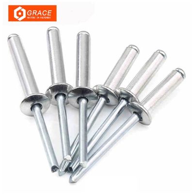Kualitas  Aluminum Metal 8mm Countersunk Head Blind Rivets Galvanized pabrik